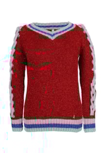 Tricot shirt with opening on the sleeves