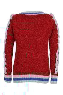 Tricot shirt with opening on the sleeves