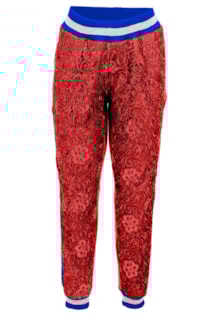 Pantalones combinados de encaje