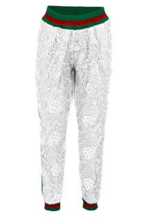 Pantalones combinados de encaje