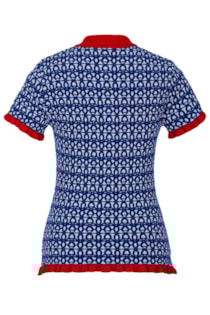 Camisón de tricot con cuello polo
