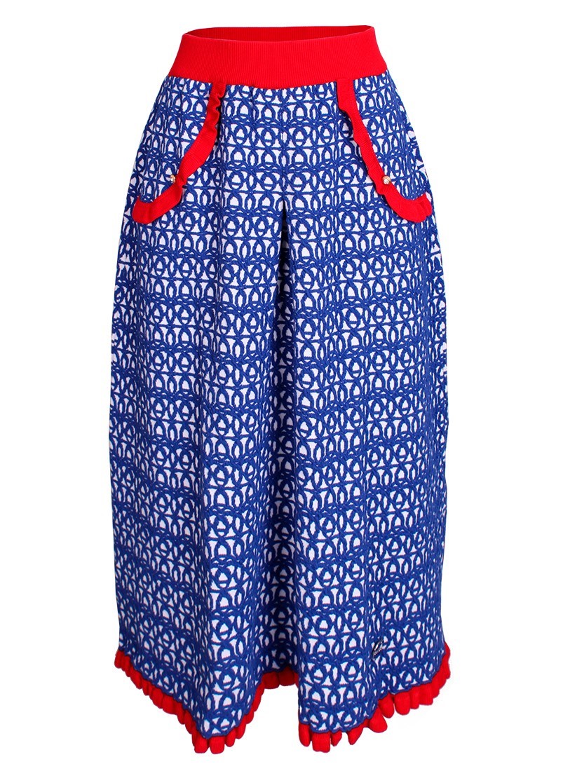 Tricot skirt with tweezers