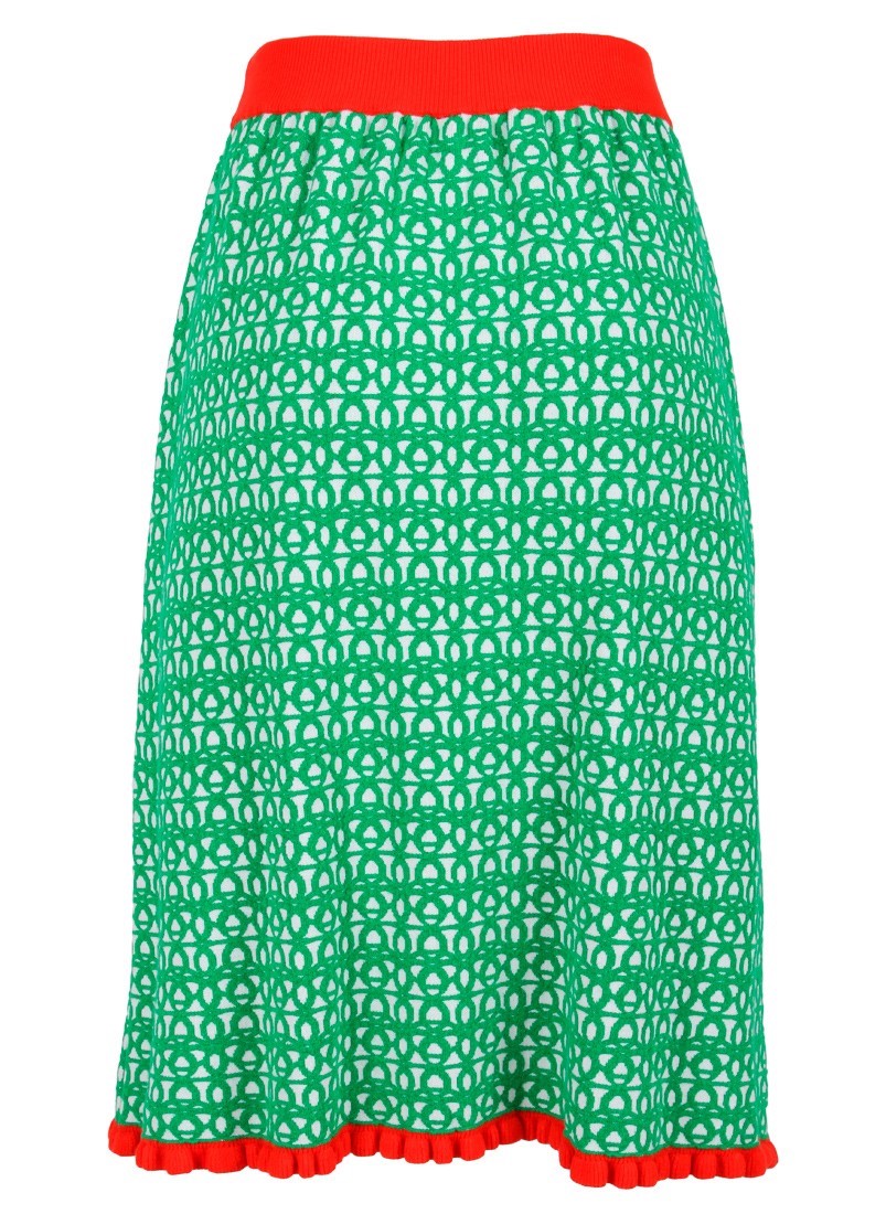 Tricot skirt with tweezers