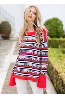 Camisola oversize de tricot