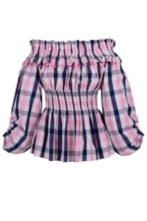 Blusa com ombros descobertos