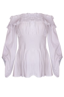 Blusa com ombros descobertos