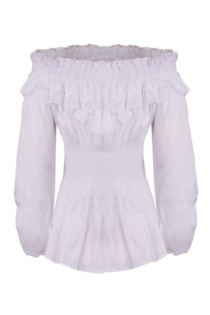 Blusa com ombros descobertos