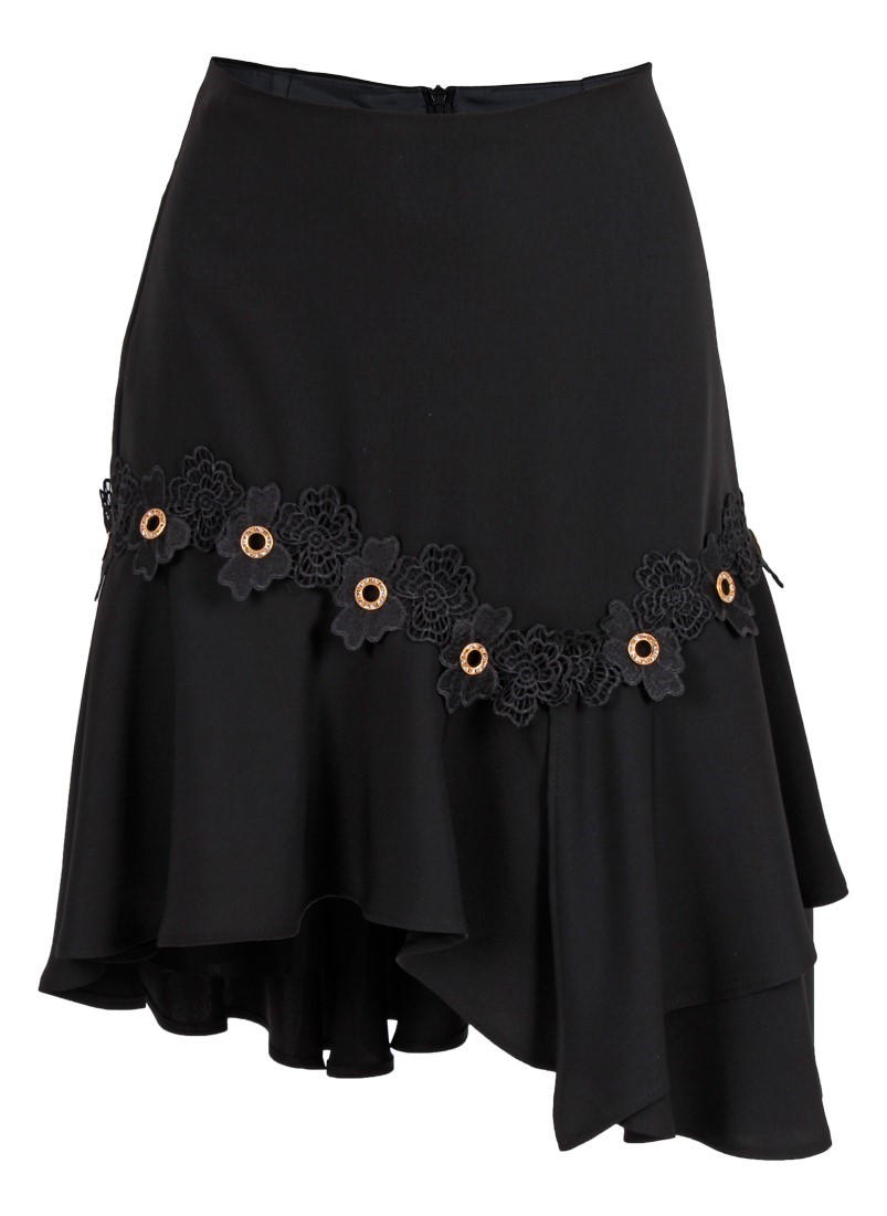 Skirt with frills on the bottom