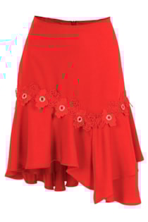 Skirt with frills on the bottom