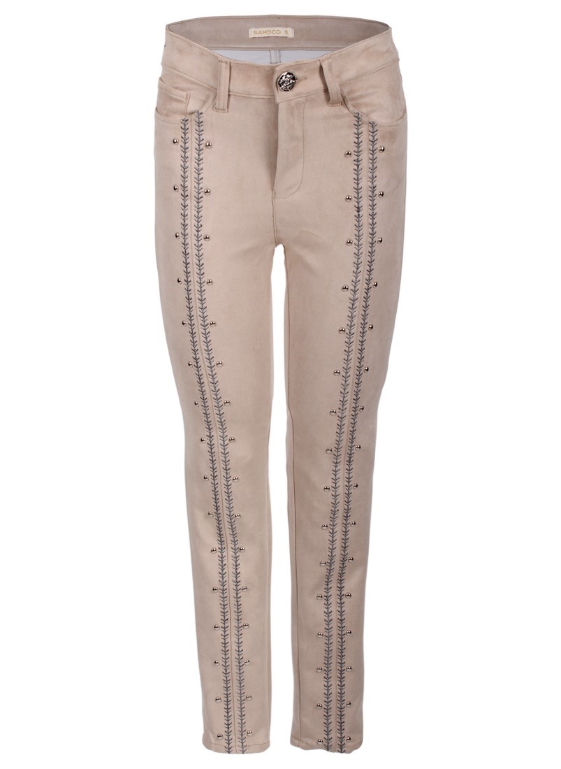 Skinny pants with studs