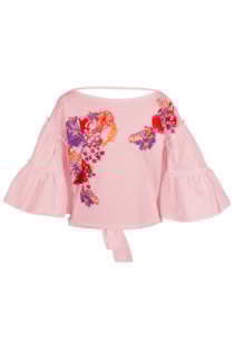 Camisola com manga abalonada