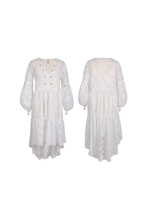Vestido decote em bico