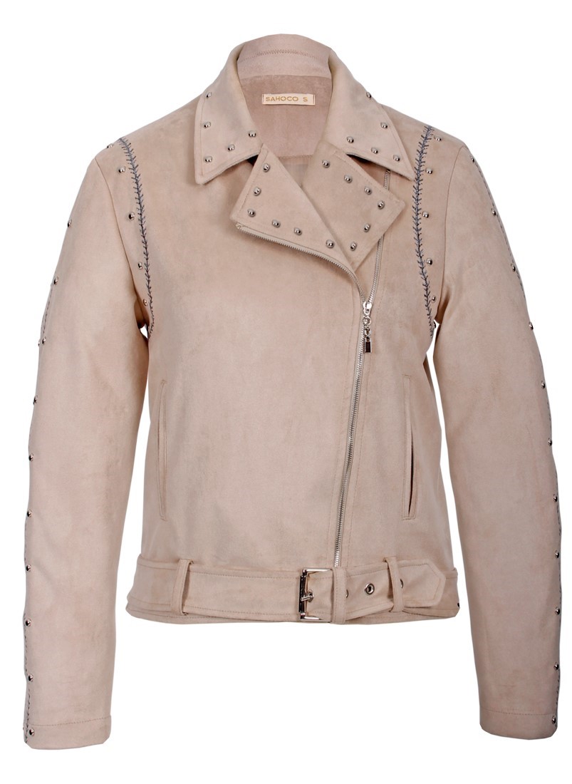 Biker jacket with studs