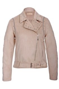 Blusa grande motera con tachuelas