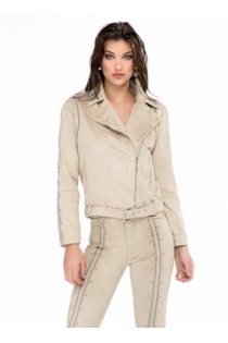 Blusa grande motera con tachuelas