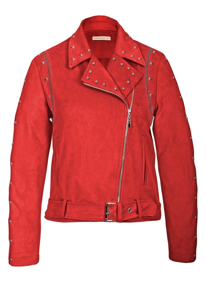 Biker jacket with studs