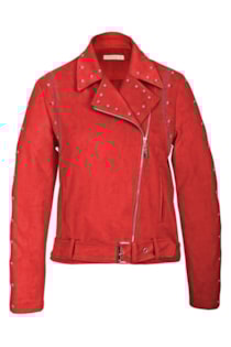 Blusa grande motera con tachuelas