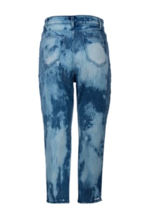 Pantalones con lentejuelas y rotos