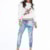 Pantalones con lentejuelas y rotos