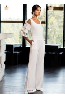 Jumpsuit with frills