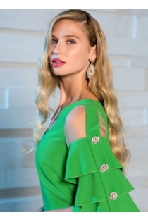 Jumpsuit with frills