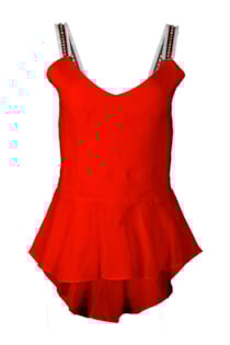 Top de linho com alças
