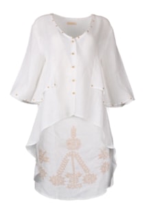 Linen ssymmetrical shirt 