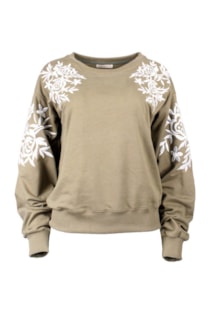 Camisola com detalhes bordados