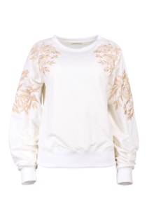 Camisola com detalhes bordados