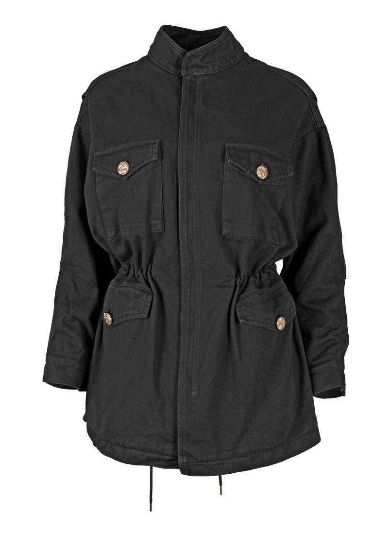 Parka coat with details