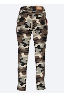 Pants with camouflage print