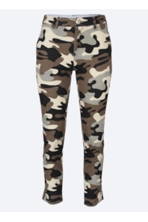 Pants with camouflage print