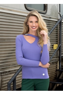 Blusa estriada