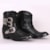 Leather boots with buckles