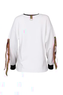 Camisola com detalhe nas mangas