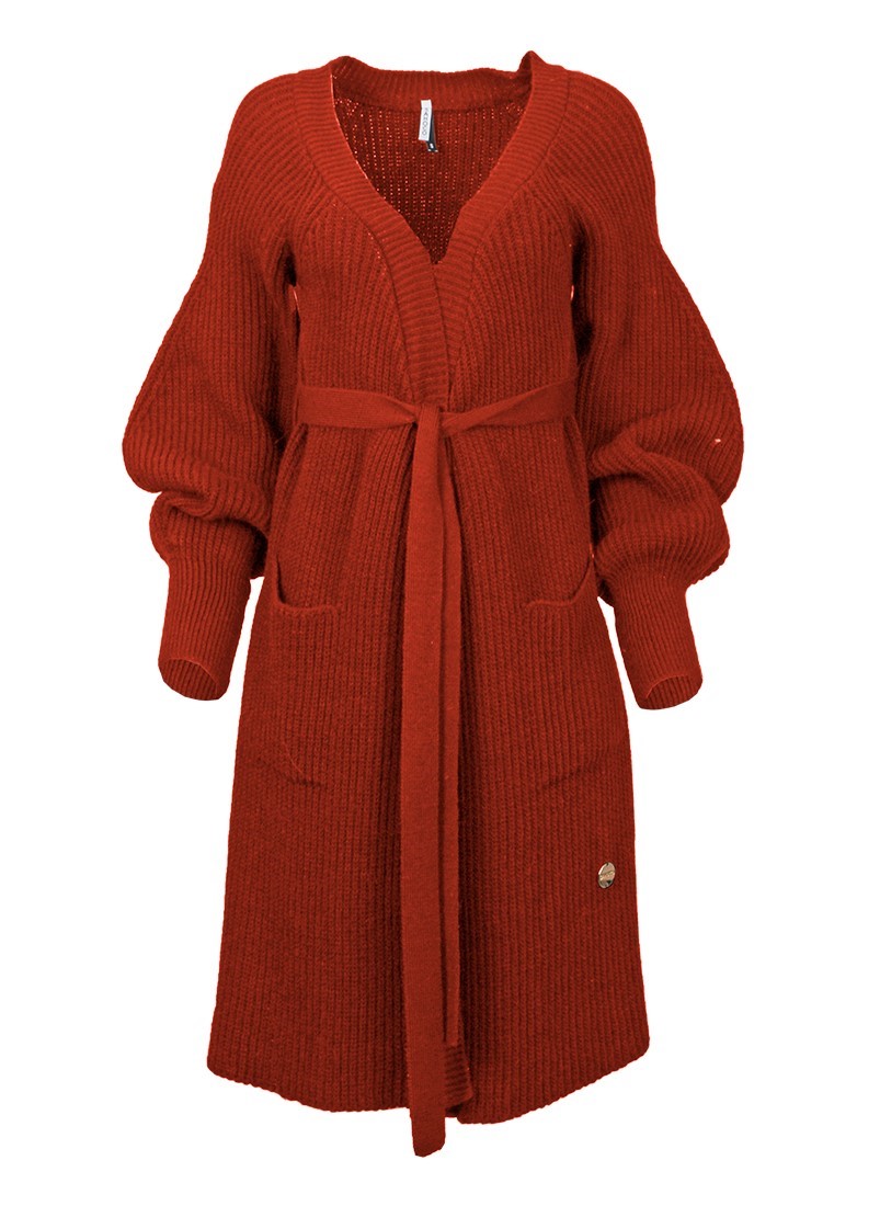 Tricot coat with pockets