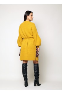 Tricot coat with pockets