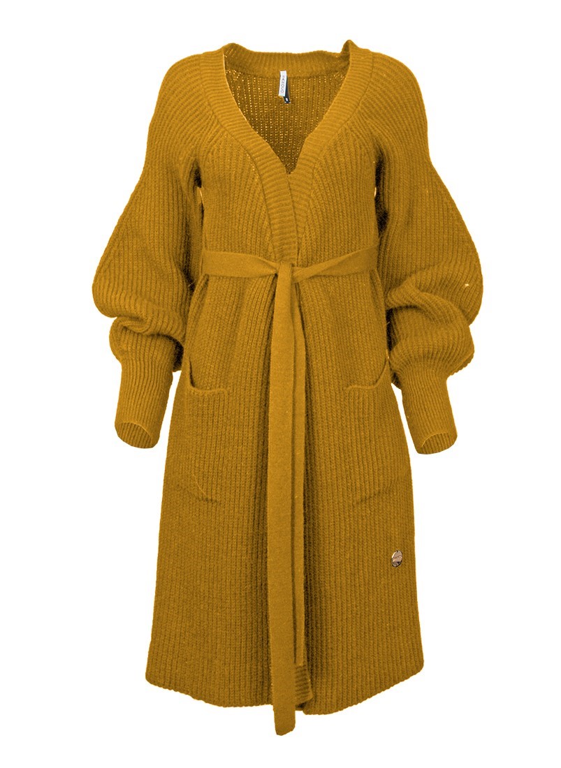 Tricot coat with pockets