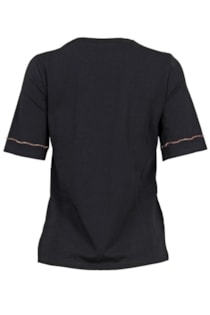 T-shirt com corrente brilhante