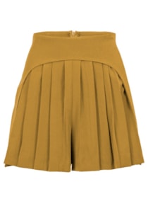 Pantalones cortos con detalle plisado