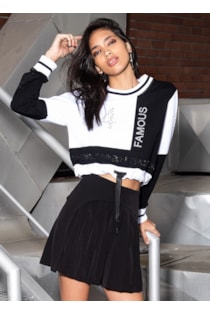 Pantalones cortos con detalle plisado