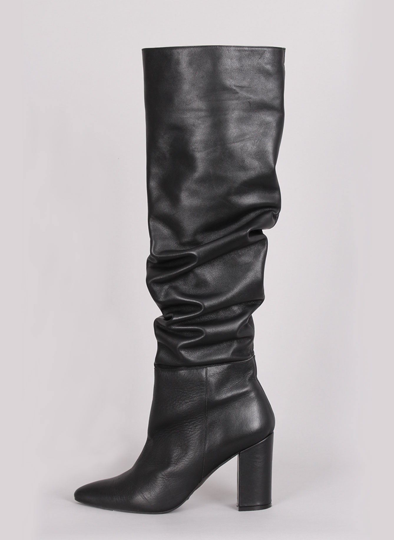 bota cano enrugado