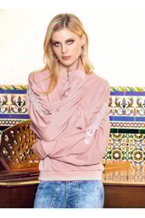 camisa con hilo brillante