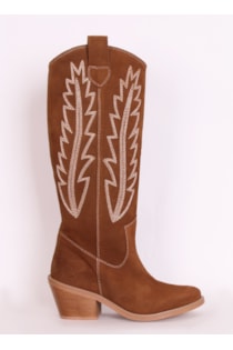Botas de tacão estilo Cowboy