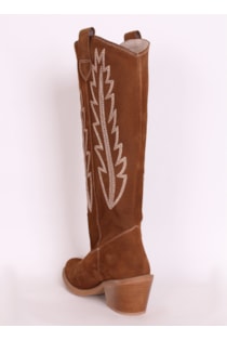 Botas de tacão estilo Cowboy