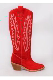 Botas de tacão estilo Cowboy