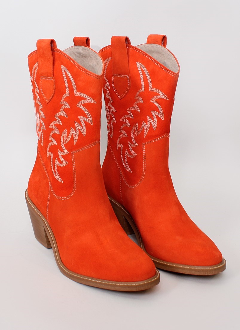 Cowboy style ankle boots 