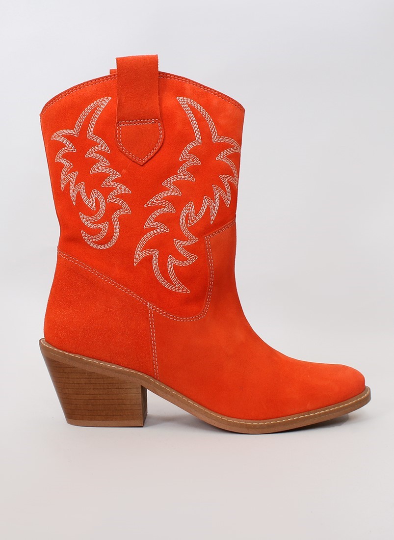 Cowboy style ankle boots 