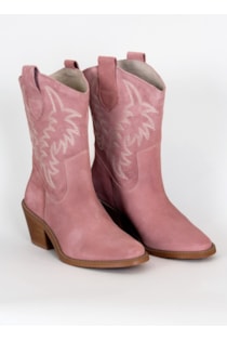 Botins de tacão estilo Cowboy