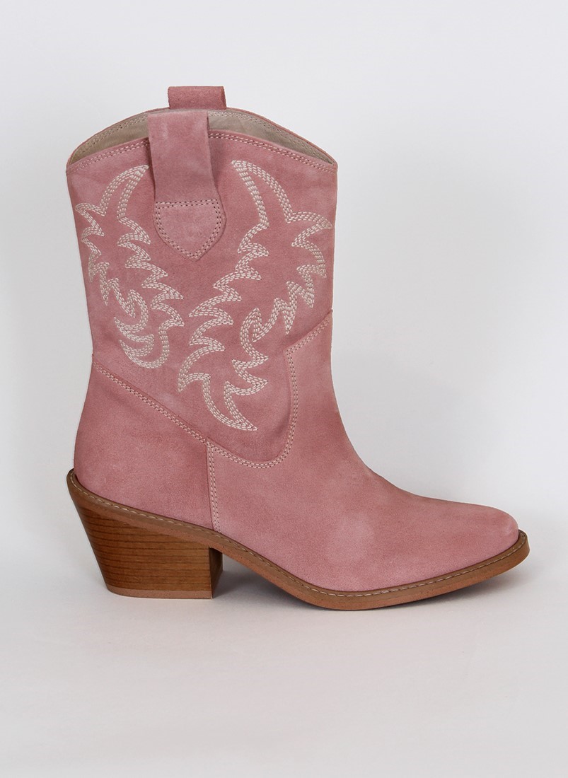 Cowboy style ankle boots 